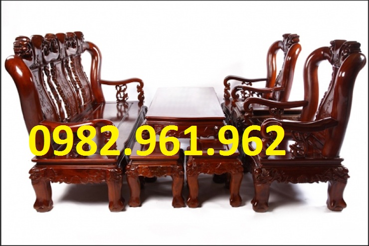 Bộ bàn ghế minh đào tay 12 gỗ hương nam phi