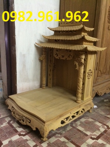 bàn thờ thần tài gỗ