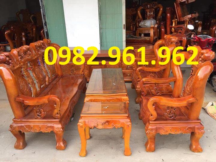 bán Bộ bàn ghế minh đào tay 12 gỗ hương